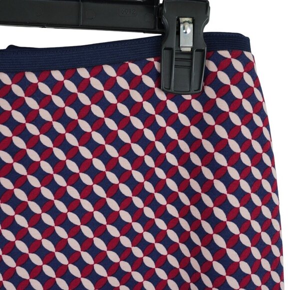 Boden‎ Wine Trellis Hampshire Ponte Geometric Print Pencil Skirt Womens Size 4R - Picture 4 of 7